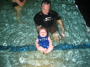 Becca at swim lessons